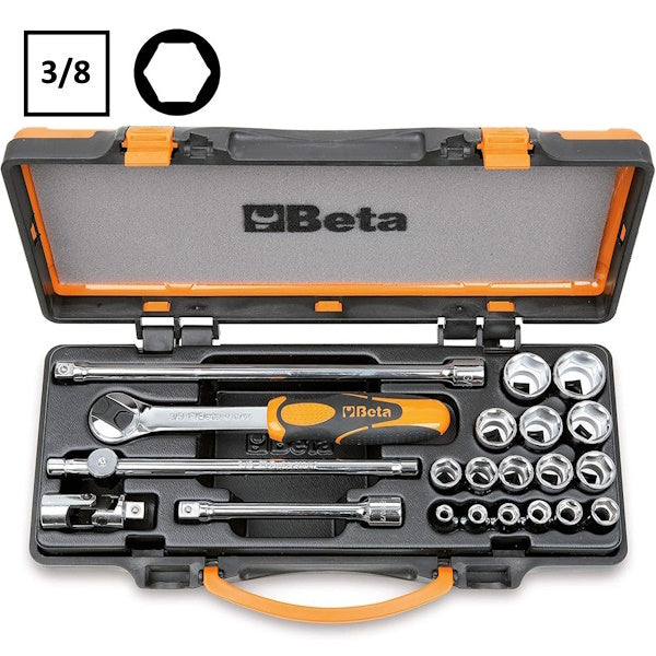 BETA   910A/C16 SERIE 16 CHIAVI A BUSSOLA ESAGONALI 3/8" (A2024)