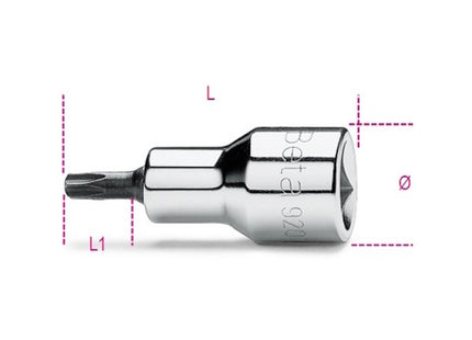 BETA   920RTX CHIAVE A BUSSOLA A MANO 1/2" TAMPER RESISTANT TORX T25