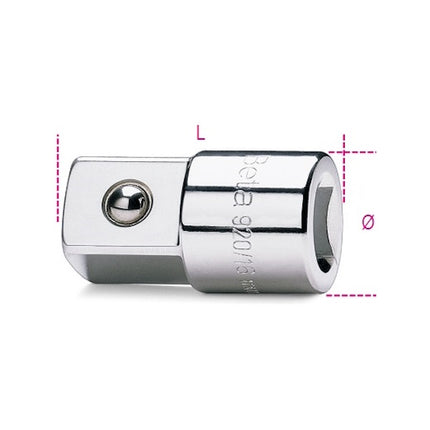 BETA   920/16 RACCORDO QUADRO FEMMINA 1/2" MASCHIO 3/4"