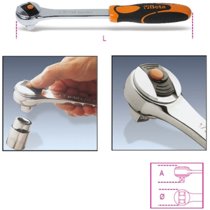 BETA   920/55LC CRICCHETTO REVERSIBILE 72 DENTI 1/2"  LOCKING SYSTEM