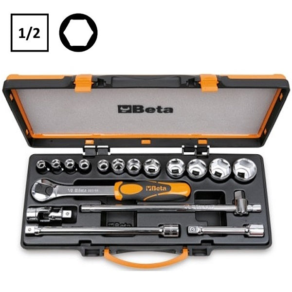 BETA   920A/C12X SERIE 12 CHIAVI A BUSSOLA ESAGONALI E ACCESSORI 1/2"