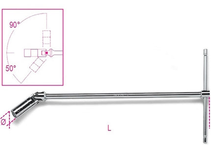 BETA   959 CHIAVE A T CON BUSSOLA SNODATA PER CANDELE D&apos;ACCENSIONE