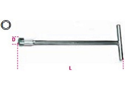 BETA   961 CHIAVE A T PER RACCORDI TUBI INIETTORI DIESEL