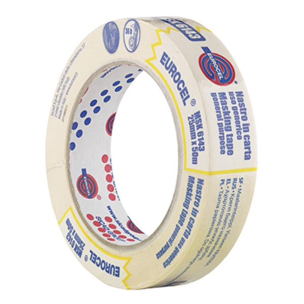 EUROCEL NASTRO CARTA PER MASCHERATURA MM 25X50MT ART. MSK 6143