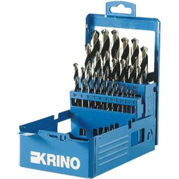 KRINO SERIE PUNTE IN HSS DIN 338 STANDARD IN BOX DA PZ25 D.MM 1-13