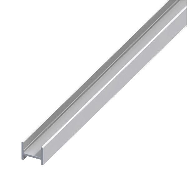 ALFER PROFILO A H ALLUMINIO ANODIZZATO ARGENTO MM16X19,5X1,5 MT1