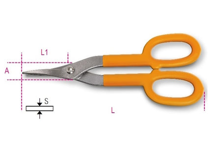 BETA  1114 CESOIA MODELLO AMERICANO LAME STRETTE DIRITTE MM250