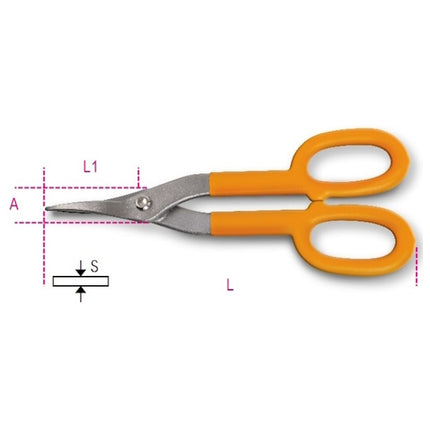 BETA  1114 CESOIA MODELLO AMERICANO LAME STRETTE DIRITTE MM250