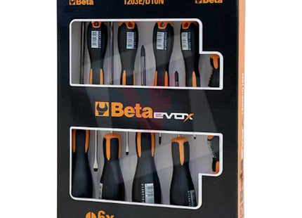 BETA  1203E/D10N SERIE DI 10 GIRAVITI A TAGLIO E A CROCE (A2024)