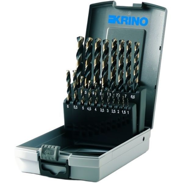 KRINO SERIE PUNTE IN HSS-G DUAL PERFORMER IN BOX ABS PZ19 D.MM1-10