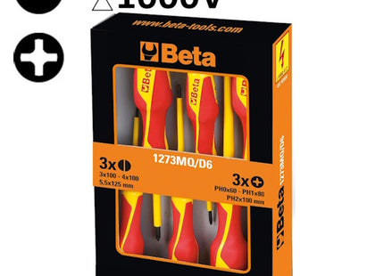 BETA  1273MQ/D6 SERIE DI 6 GIRAVITI A TAGLIO E A CROCE ISOLATI (A2024)