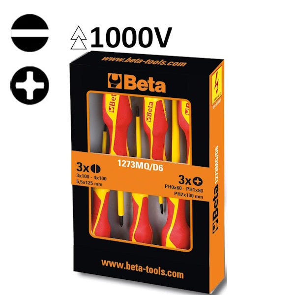 BETA  1273MQ/D6 SERIE DI 6 GIRAVITI A TAGLIO E A CROCE ISOLATI (A2024)