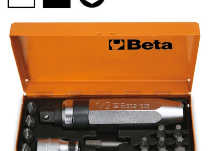 BETA  1295/C14 SET GIRAVITE A PERCUSSIONE CON 14 INSERTI BITS E BUSSOLA