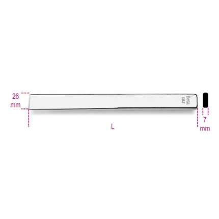 BETA  1342 SCALPELLO EXTRAPIATTO CON TAGLIENTE DIRITTO MM235