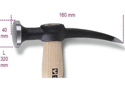 BETA  1345 MARTELLO CON TESTA TONDA CONVESSA E PENNA