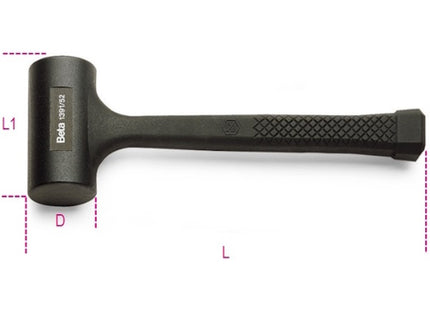 BETA  1391 MAZZUOLA ANTIRIMBALZO INTERAMENTE RIVESTITA IN GOMMA