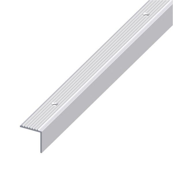ALFER PROFILO PER SCALE ALLUMINIO ANODIZZATO ARGENTO MM19X20 MT1