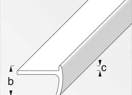 ALFER PROFILO PER MANIGLIE ALLUMINIO ANODIZZATO ARGENTO MM18X12X2 MT1