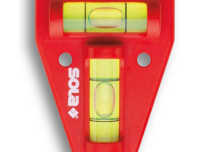 SOLA LIVELLA A BOLLA D'ARIA ART. K 5 A CROCE MM45X60 IN ABS ROSSA*