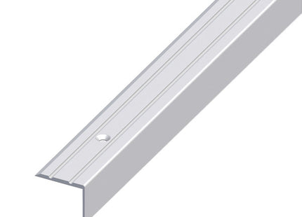 ALFER PROFILO PER SCALE ALLUMINIO ANODIZZATO ARGENTO MM25X20 MT1