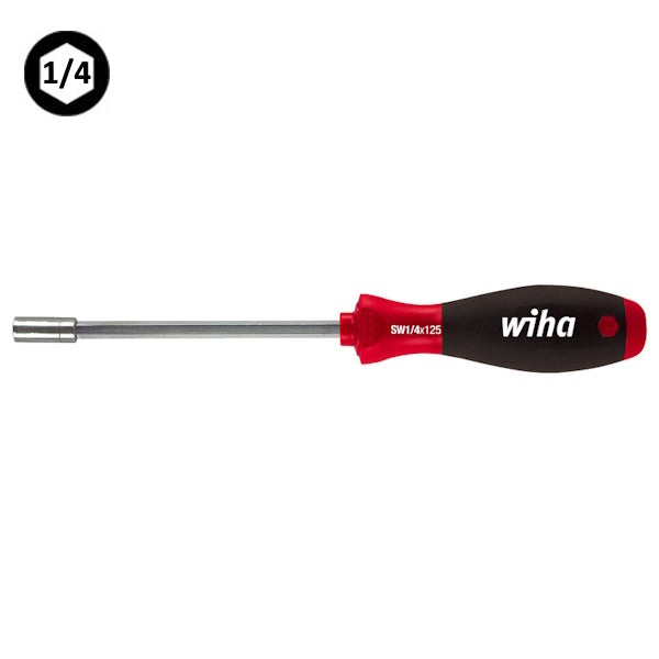 WIHA PORTAINSERTI BITS MAGNETICO CON IMPUGNATURA SOFTFINISH ATTACCO 1/4"