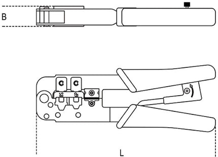 BETA  1601/PC PINZA A CRICCHETTO PER CAPICORDA TELEFONIA E DATI