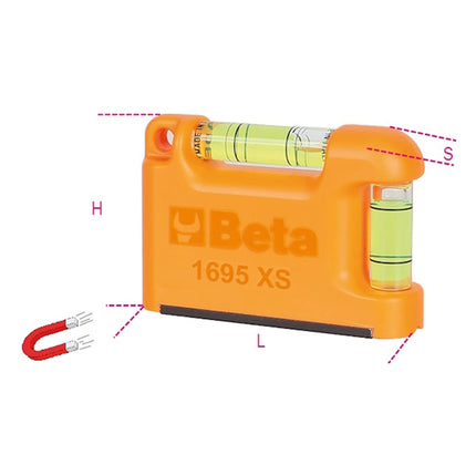 BETA  1695XS LIVELLA MAGNETICA TASCABILE