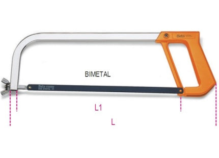 BETA  1725 SEGHETTO CON ARCHETTO IN ACCIAIO CROMATO (A2024)