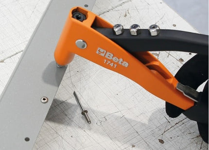 BETA  1741 RIVETTATRICE LEGGERA CON 4 TESTINE INTERCAMBIABILI