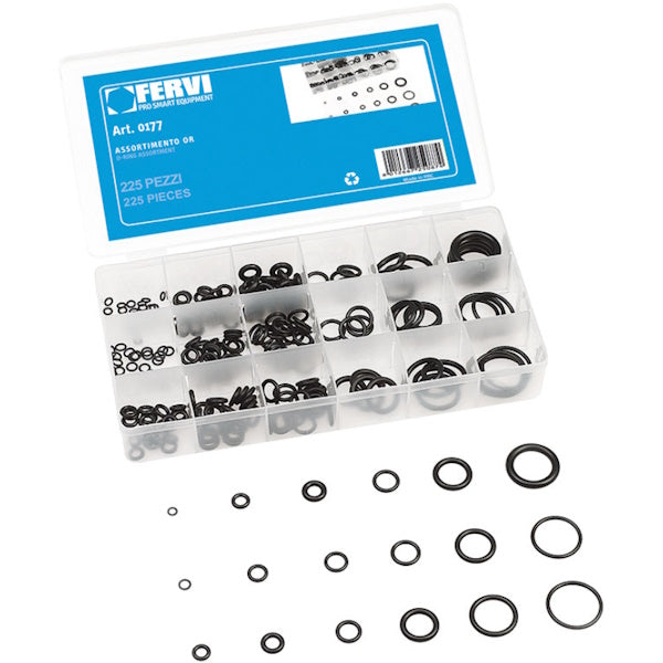 FERVI ASSORTIMENTO DI O-RING A POLLICI TOTALE PZ225
