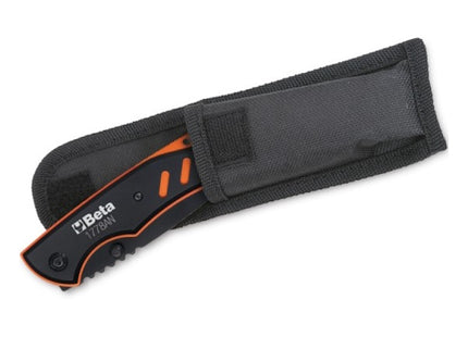 BETA  1778AN COLTELLO A SERRAMANICO IN ALLUMINIO CON LAMA ACCIAIO INOX