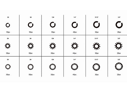 FERVI ASSORTIMENTO DI RONDELLE TOTALE PZ720