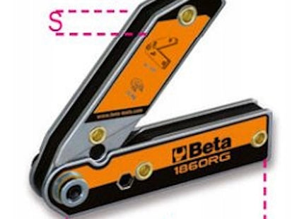 BETA  1860RG SQUADRA MAGNETICA REGOLABILE DA 30° A 270°