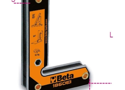 BETA  1860EI SQUADRA MAGNETICA A 90° PER INTERNI E ESTERNI