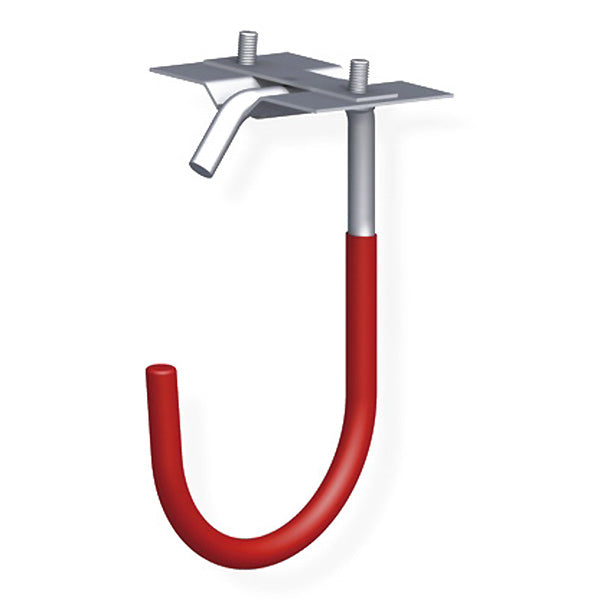 ALFER GANCIO PER BICICLETTE GOMMATO ROSSO MM125 PORTATA MAX KG30