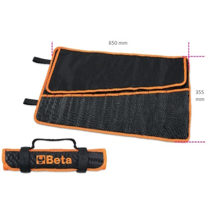BETA  2002/BV12 BUSTA PORTAUTENSILI IN TESSUTO VUOTA CON 12 TASCHE
