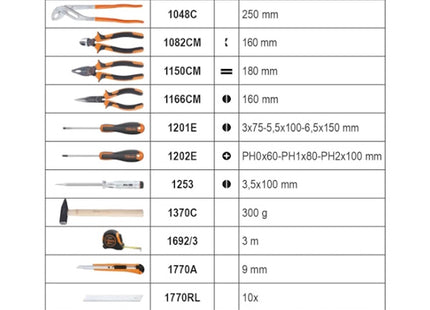 BETA  2056E/I VALIGIA EASY 163 UTENSILI EASY