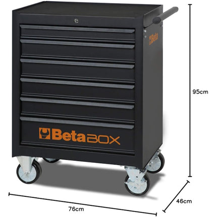 BETA C04BOX CASSETTIERA MOBILE CON 6 CASSETTI BLACK
