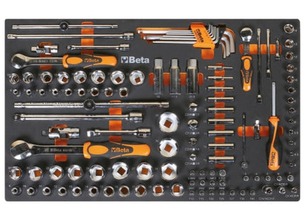 BETA RSC24A/8-OVIL CASSETTIERA 8 CASSETTI+411 UTENSILI INDUSTRIA ARANCIO