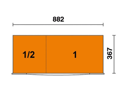 BETA RSC24AXL/7-O CASSETTIERA MOBILE CON 7 CASSETTI MOD. LUNGO ARANCIO