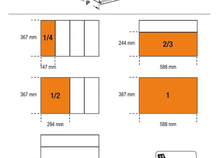 BETA RSC24/6-N-249UT CASSETTIERA 6 CASSETTI+249 UTENSILI INDUSTRIA NERO