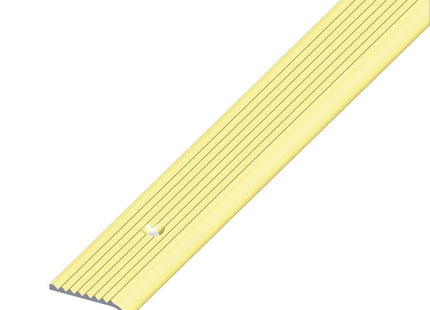 ALFER PROFILO TONDO DI CHIUSURA ALLUMINIO ANODIZZATO OTTONE MM25X6 MT1