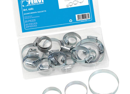 FERVI SET DI 20 FASCETTE STRINGITUBO IN CASSETTA DI PLASTICA