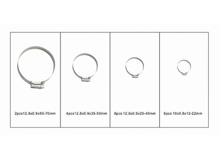 FERVI SET DI 20 FASCETTE STRINGITUBO IN CASSETTA DI PLASTICA