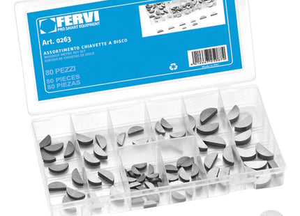 FERVI ASSORTIMENTO DI CHIAVETTE A DISCO TOTALE PZ80