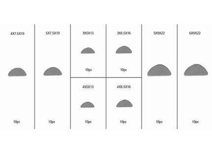 FERVI ASSORTIMENTO DI CHIAVETTE A DISCO TOTALE PZ80