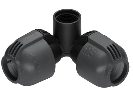 GARDENA 02764 ATTACCO A L PER ANGOLI MM25 X 3/4" FILETTO FEMMINA