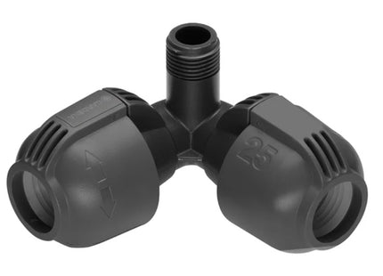 GARDENA 02782 ATTACCO A L PER ANGOLI MM25 X 1/2" FILETTO MASCHIO