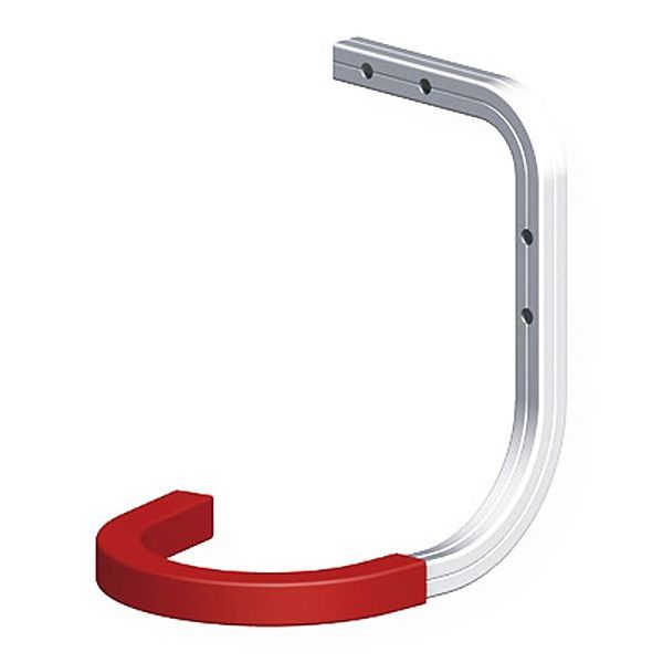 ALFER GANCIO PER BICICLETTE PER PARETE/SOFFITTO GOMMATO ROSSO MM150