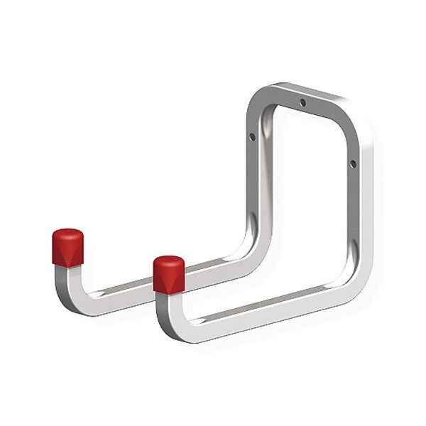 ALFER GANCIO PORTAUTENSILE DOPPIO ACCIAIO ZINCATO MM175 PORTATA KG20